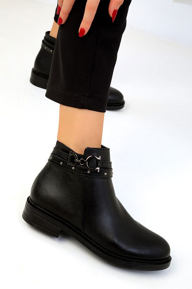 Siyah Kadın Bot & Bootie 19555 - 5