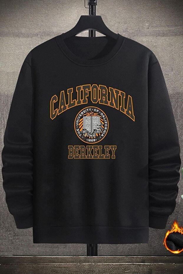 Unisex California Printed Crew Neck Sweatshirt