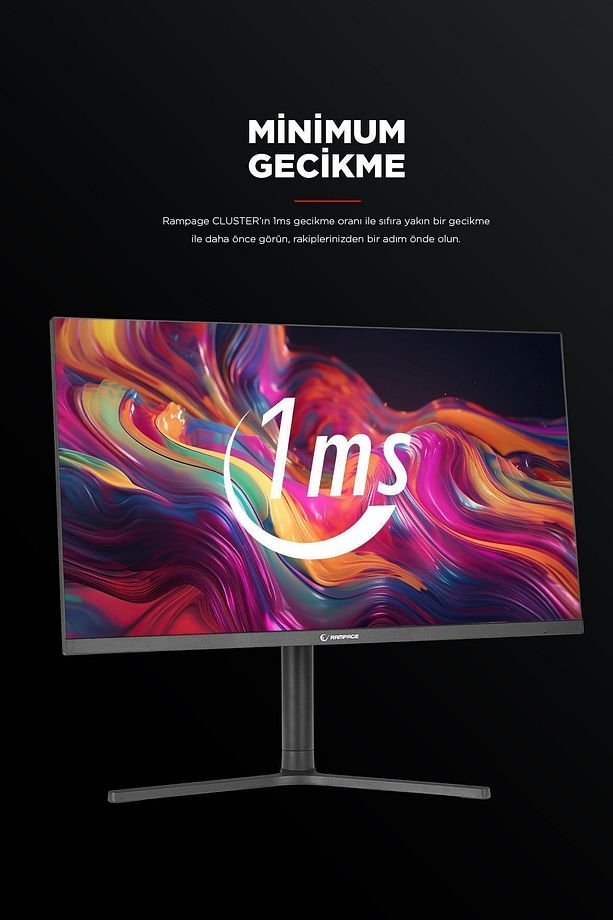 Cluster Cl27r165 27 165hz 1ms Boe Ips Fhd Freesync Pivot Pc Flat Gaming Oyuncu Monitörü - 7