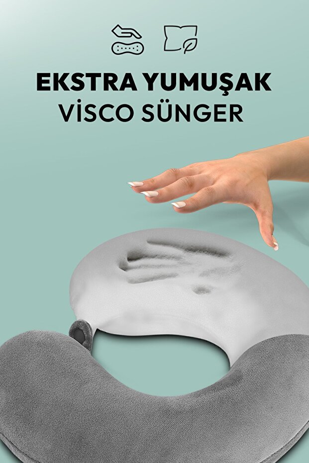 Seyahat Boyun Yastığı Comfort Ortopedik Seyahat Yastığı Visco - 2