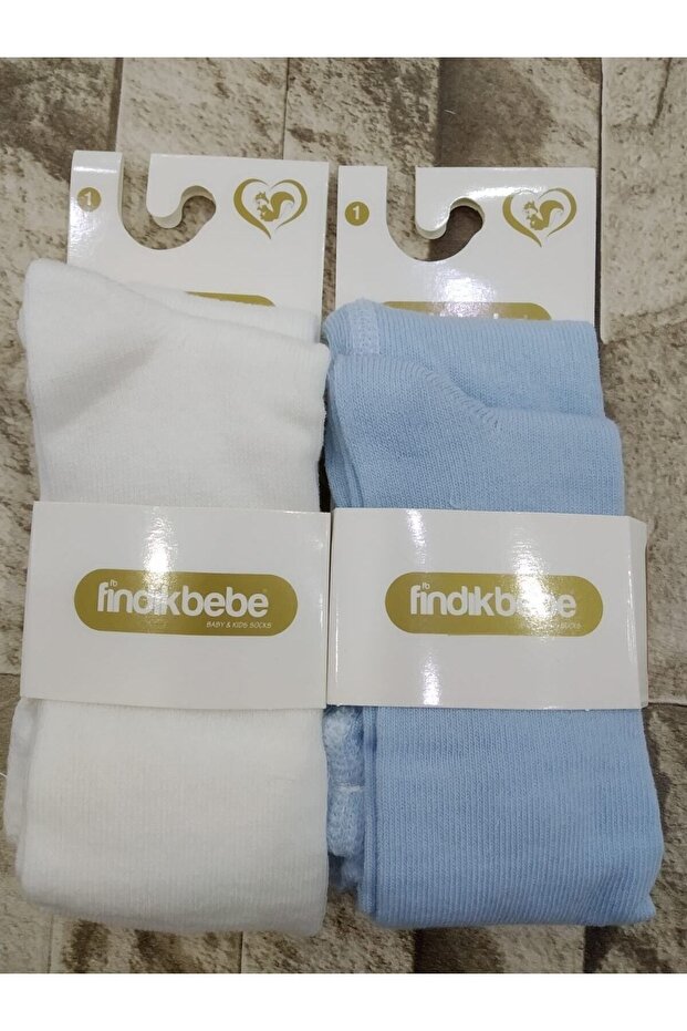 Newborn Baby Pantyhose White-blue Set of 2