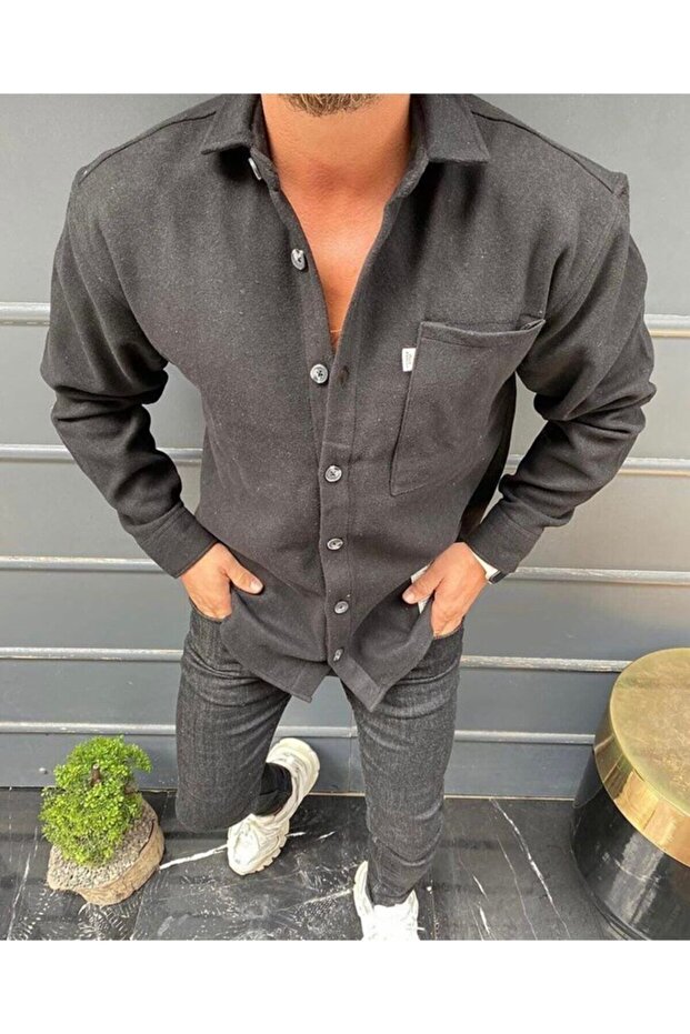 Kaşe Siyah Gömlek - 2