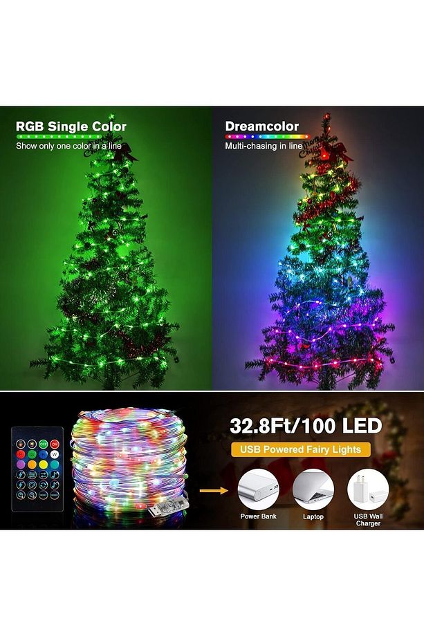 Akıllı RGB Peri Led Şerit 10 Metre Bluetooth ve Kumandalı - 6