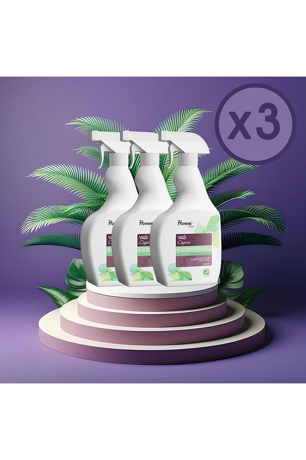 HOMM CLEAN YAĞ ÇÖZÜCÜ SPREY 750 ML 3 ADET - 1