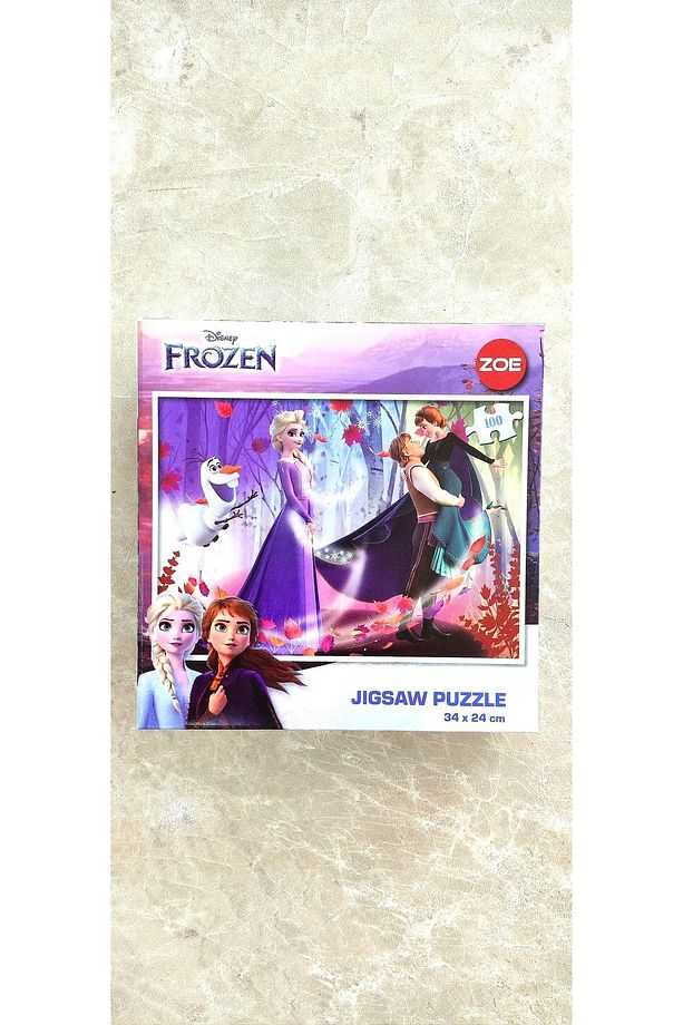 lisanslı 100 parça puzzle frozen - 1