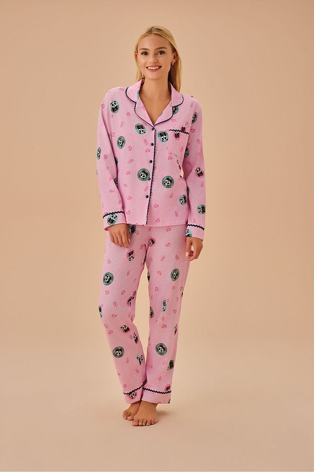 Panda Maskülen Pijama Takımı - 1