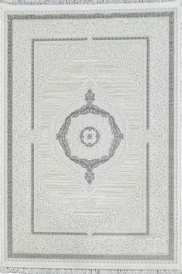 - Modern %100 Akrilik (YÜN) Salon Oturma Odası Mutfak Halısı Antibakteriyel 7317gri - 3