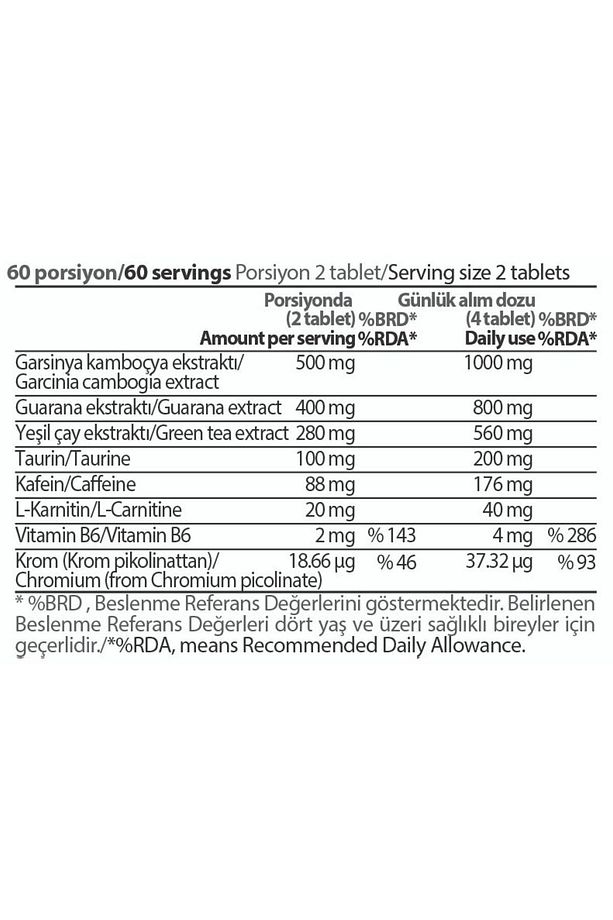 Burner 120 Tablet - Aromasız - 2