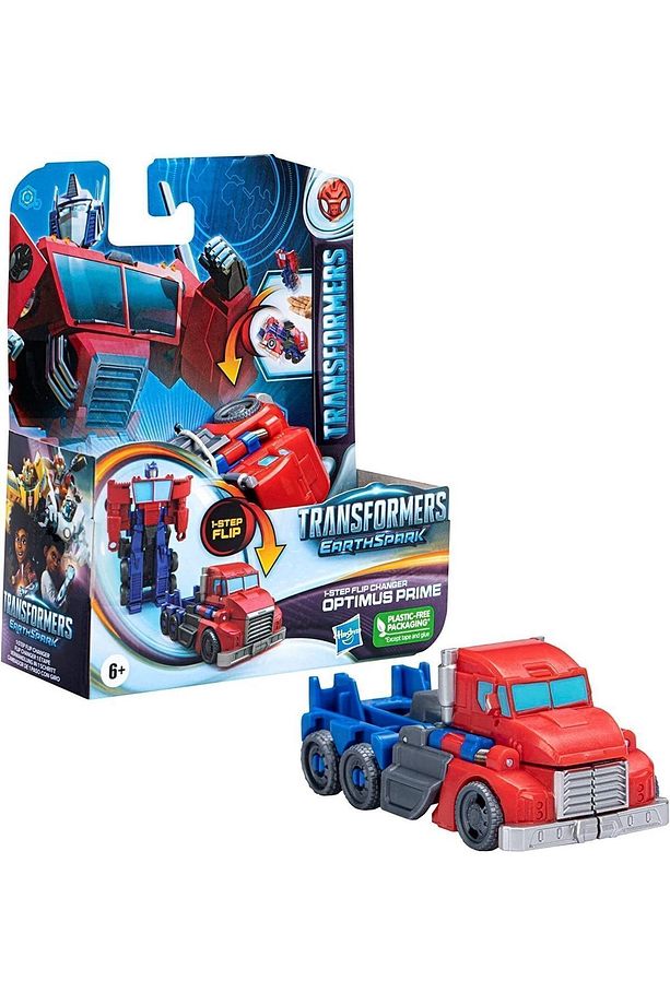 Transformers Earthspark Tek Adımda Dönüşebilen Robot Araba Optimus Prime Karakter Figür 10 Cm - 3