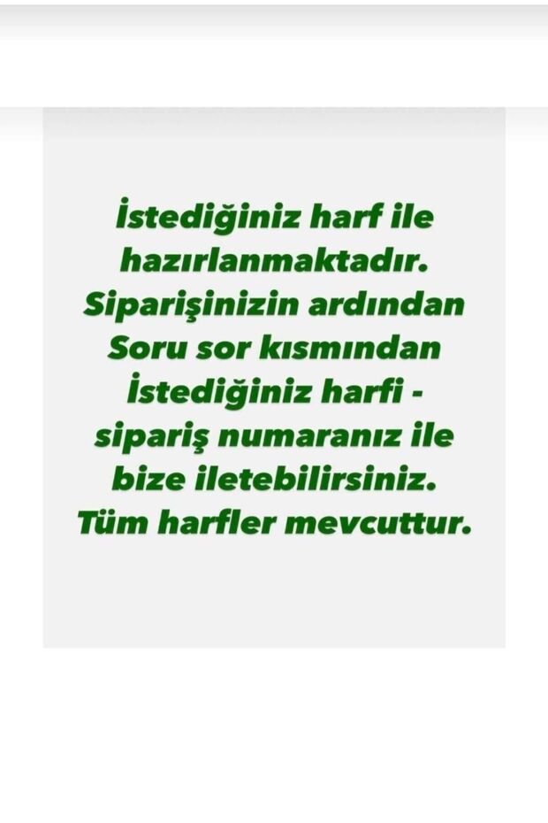 Dünya Kolye ( 3 Harf ) Çelik 2 'li Set - 4