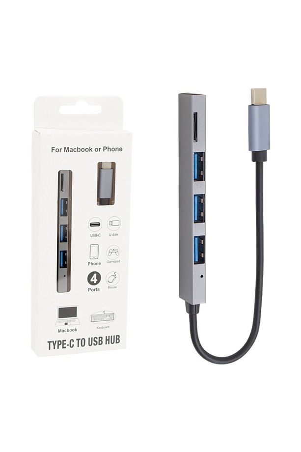 Type-c Olan Cihazlara Uyumlu Type-c To 3 Port Usb SD Kart Okuyucu Veri Aktarımı-Klavye mouse Çeviri - 2