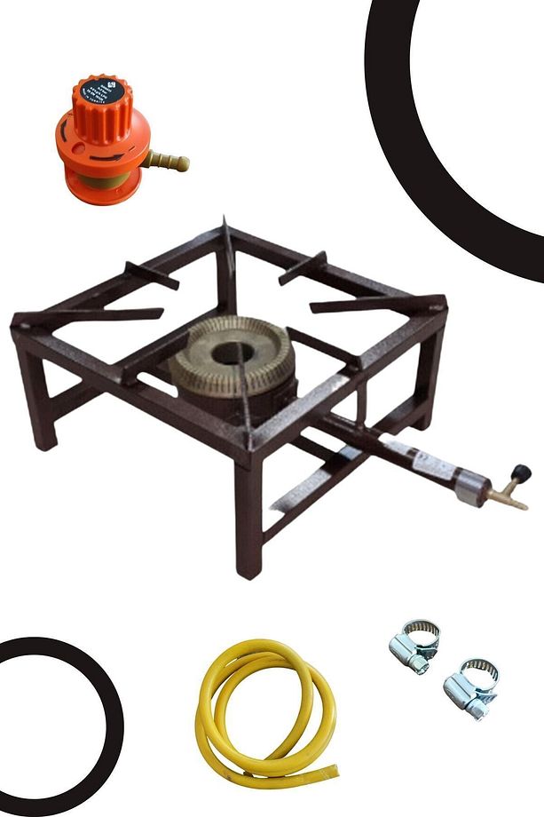 Canavar Ocak Aşçı Ocağı 40*40 Cm Set - 1