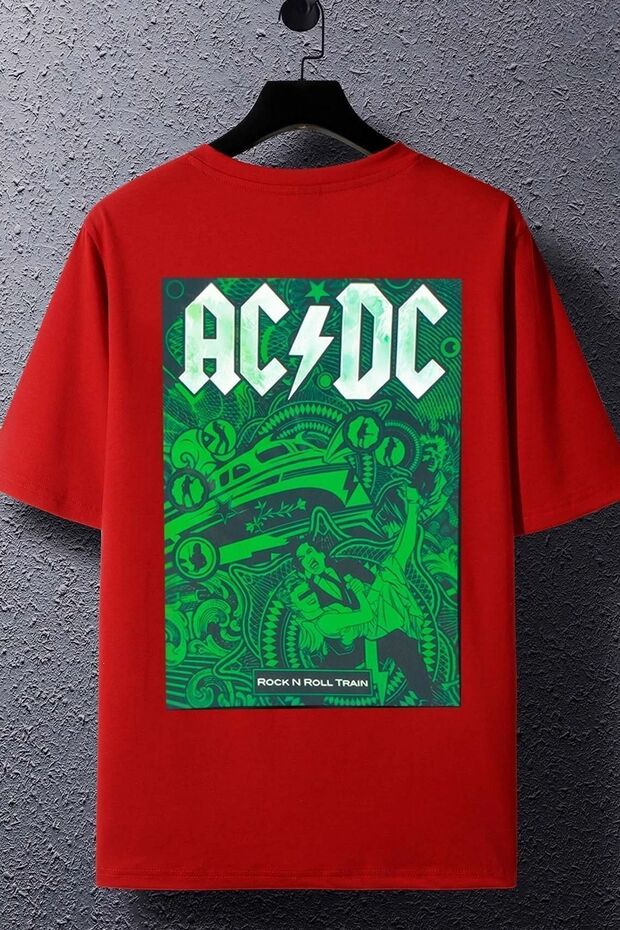 Unisex Acdc Printed T-shirt
