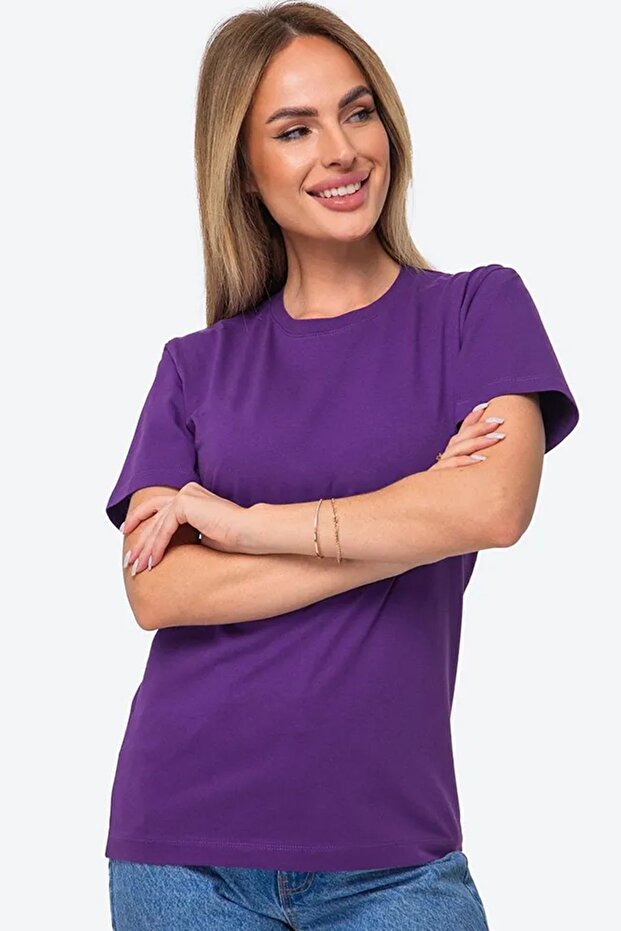 Unisex Pamuklu Oversize Basic Tshirt - 4