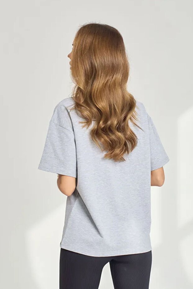 Unisex  Pamuklu Oversize Basic Tshirt - 5