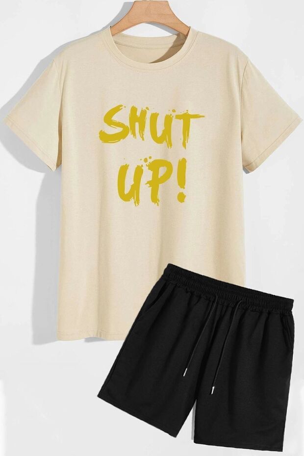 Shut Up Shorts T-shirt Tracksuit Set