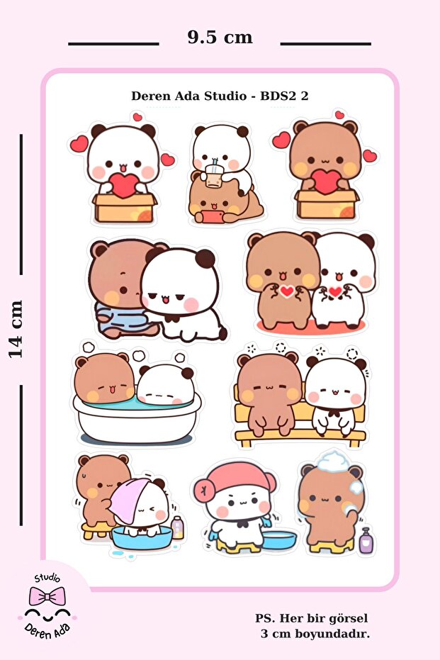 Bubu Dudu 4'lü Sticker Seti 2 - 3