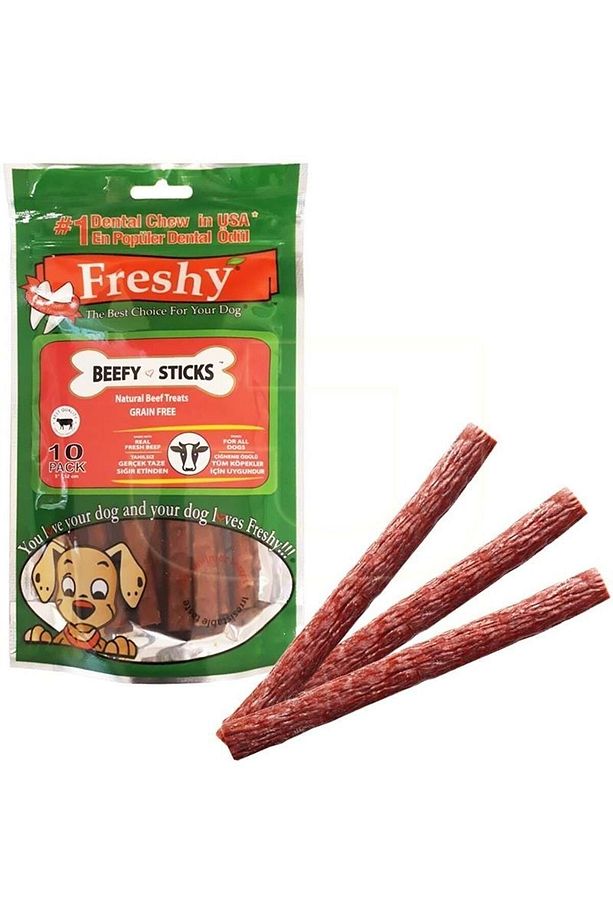Beefy Sticks Sığır Etli Tahılsız Köpek Ödülü 100 Gr 10 Adet - 1