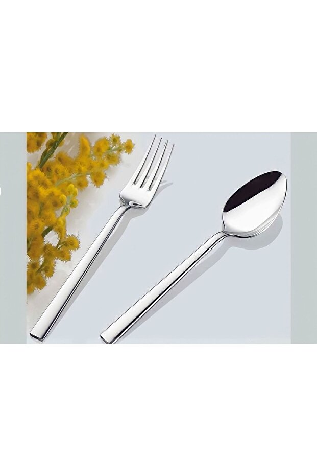 Çelik Nil Model 60 Parça Kaşık Seti - 1