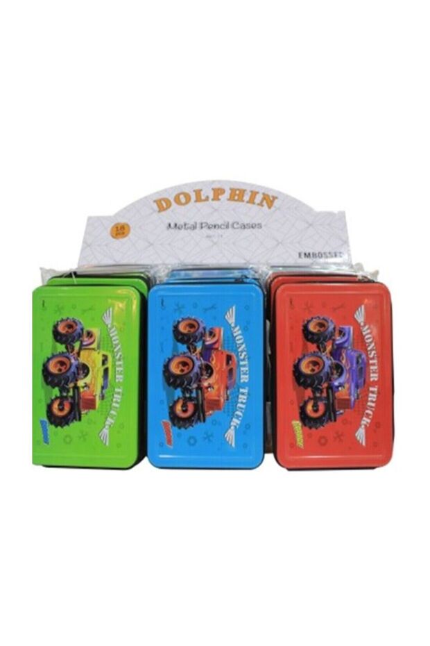 Cem Monster Truck Garage Metal Pen Holder Art-71b