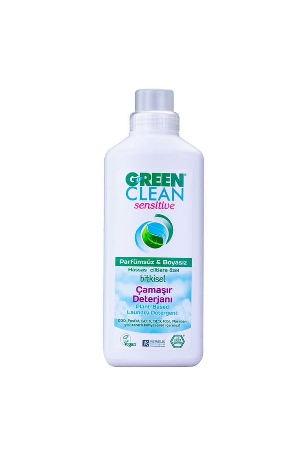 Green Clean Sensitive Parfümsüz Bitkisel Çamaşır Deterjanı 1000ml - 1