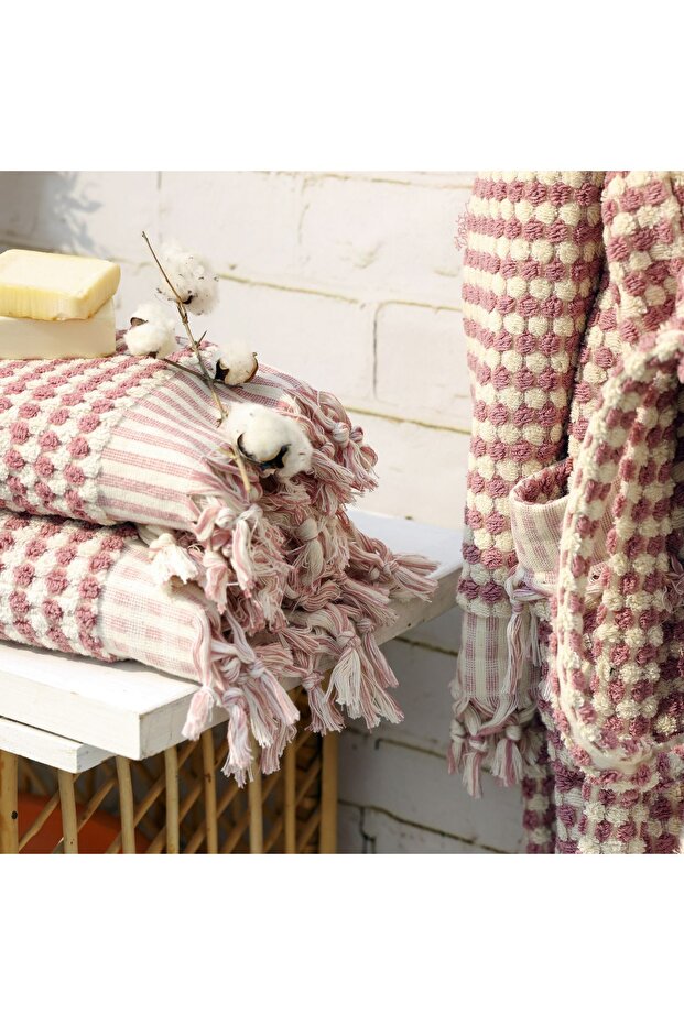 Chickpea Patterned Bath Towel