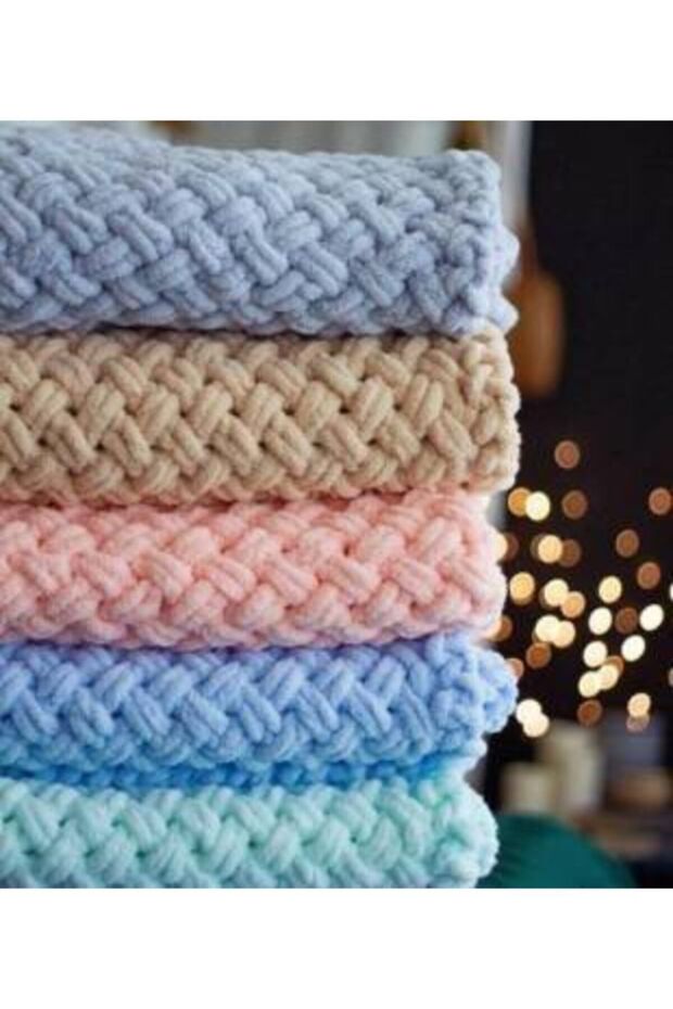 5 Adet Color 15 Renk Su Yeşili El Örgü Ipi - 4