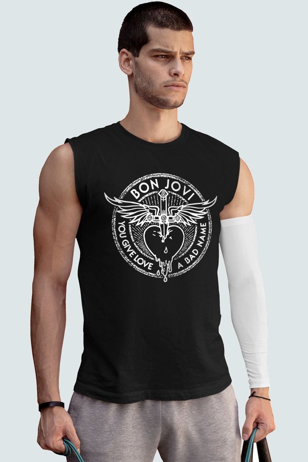 Winged Dagger Black Cut Sleeve | Sleeveless Men's T-Shirt | Athlete