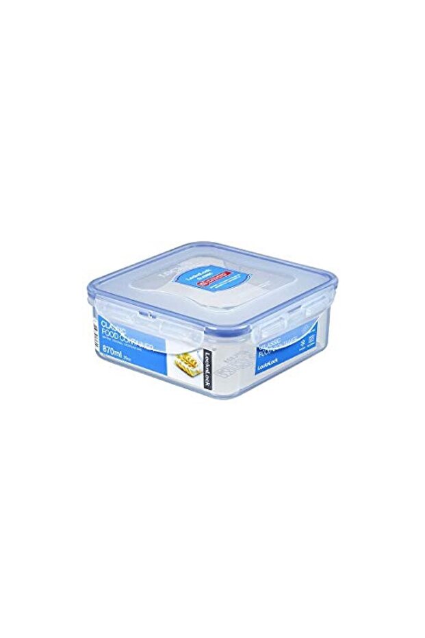 Durable Plastic Food Container, 870 ml Capacity