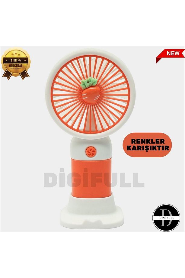 Taşınabilir Mini Fan Soğutucu Masa Üstü Vantilatör Usb Şarjlı Pratik - 1