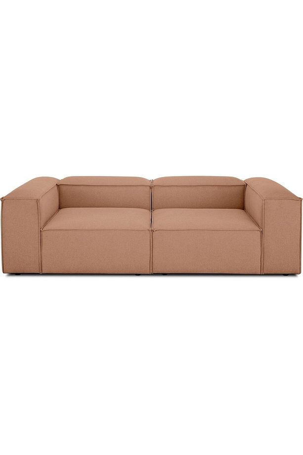 Mode Soft Ikili Kanepe Koltuk 2 Modül 33 Numara Kiremit Keten Kumaş (DAİRENİZE TESLİM) - 4