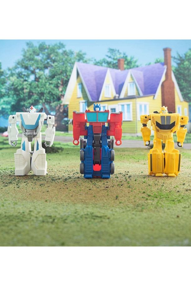 Transformers Earthspark Tek Adımda Dönüşebilen Robot Araba Optimus Prime Karakter Figür 10 Cm - 5