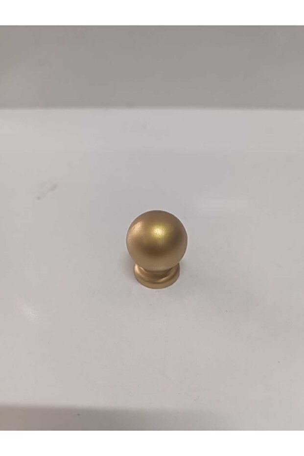 Marble 25 mm Matte Gold Button Furniture Cabinet Cloakroom Handle Marble- Matte Gold