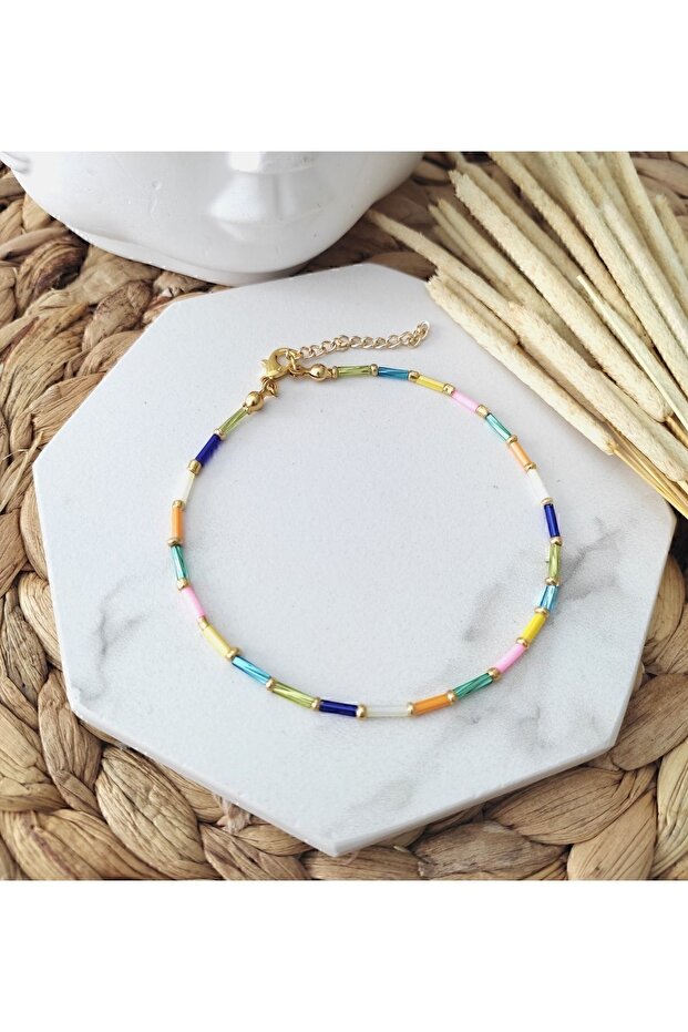 Kadın Renkli Çubuk Halhal - 2