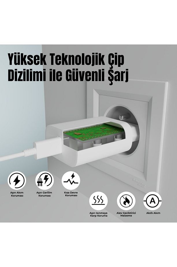 Apple Iphone 15-16 /plus/pro , Ipad Uyumlu Type C 20 Watt Hızlı Şarj Adaptörü Ve Kablosu Şarj Aleti - 1