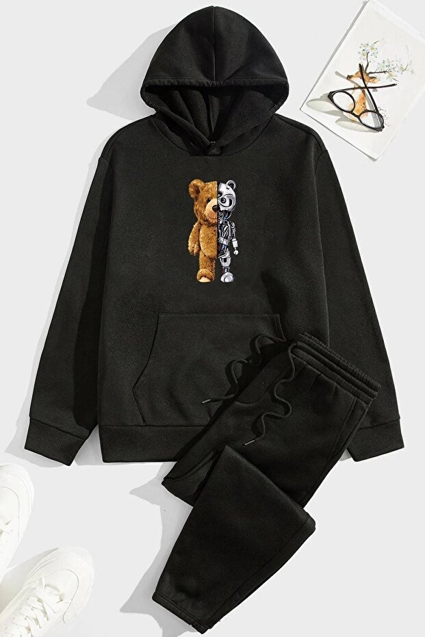 Unisex Boys Bear Tracksuit Set