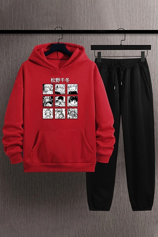 Unisex Ken Kaneki Printed Tracksuit Set