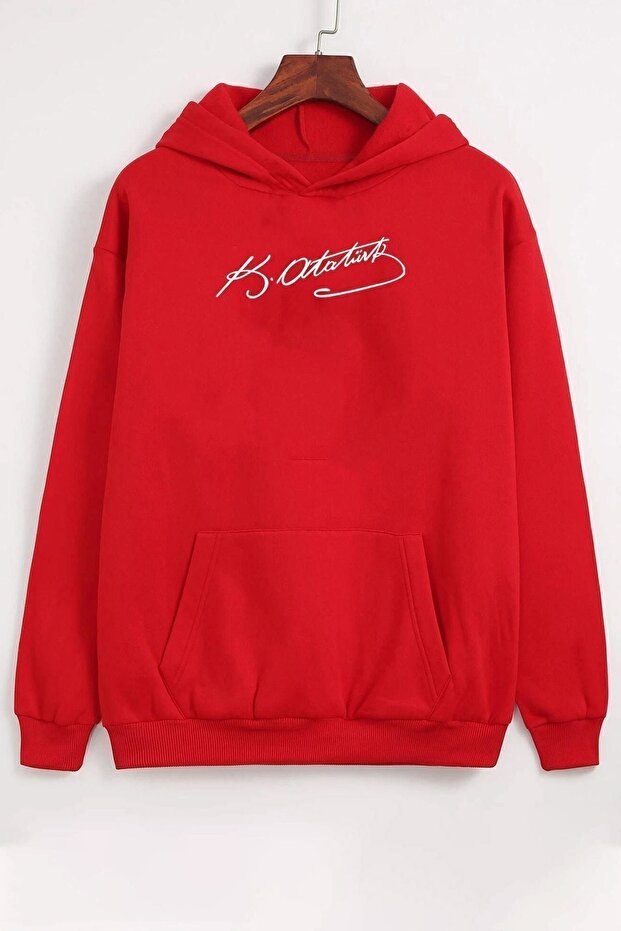 Unisex K.atatürk Signature Printed Sweatshirt