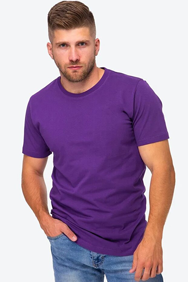 Unisex Pamuklu Oversize Basic Tshirt - 3