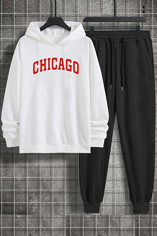 Unisex Chicago Printed Tracksuit Set