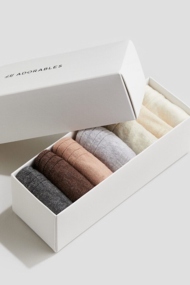 7-pack wide-rib socks - 2