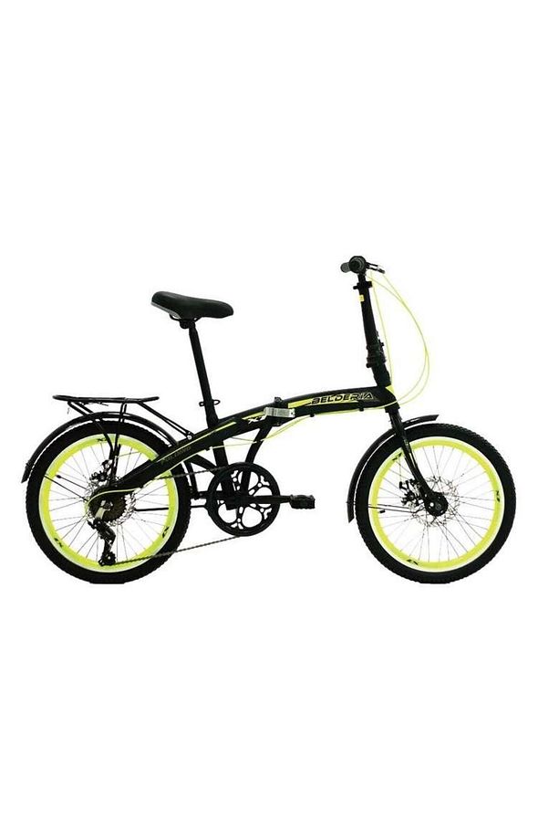 Katlanabilir Bisiklet X7 Neon Sarı 20 Jant 7 Vites - 1