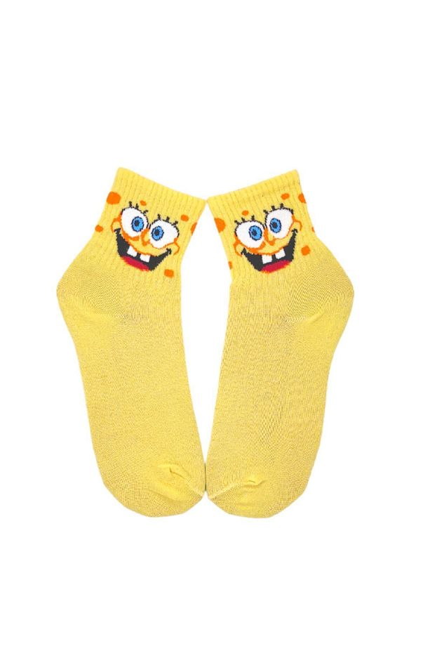 Unisex Sponge Bob Kolej Çorap - 1