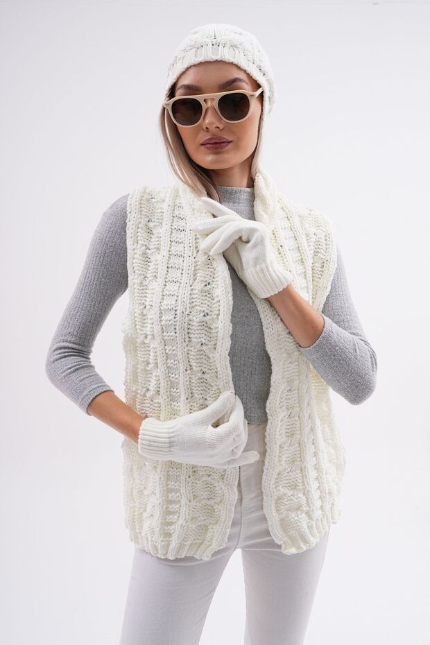 Atkı Bere Eldiven Seti - 7