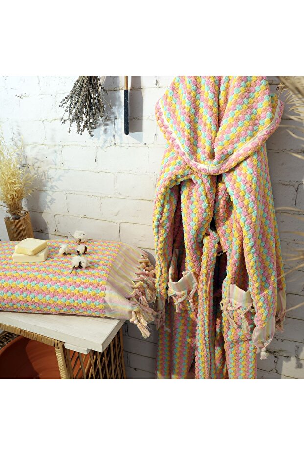 Chickpea Patterned Bath Towel