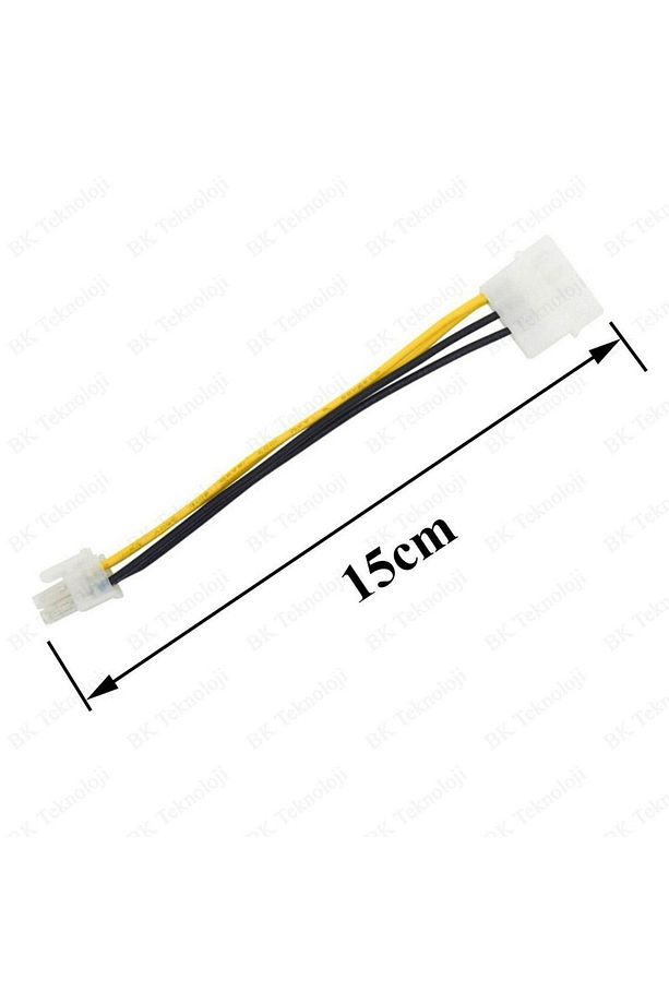 4 Pin Molex - Atx P4 Cpu 4-pin 12v Psu Güç Kaynağı Konektörü Adaptör Kablosu - 6