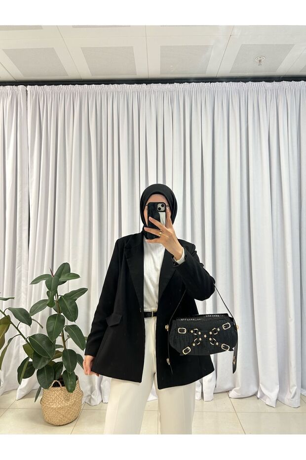 Siyah Manc Çanta - 2