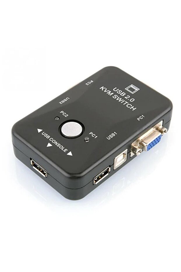 2 Port Usb Kvm Switch 2 Pc Kasa Tek Kontrol - 3