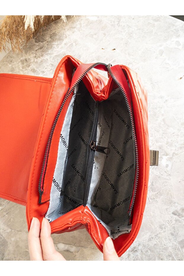 خياطة حقيبة اليد والكتف منقوشة - 6