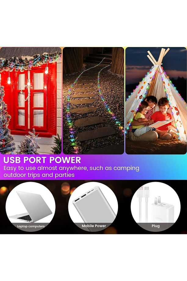 Akıllı RGB Peri Led Şerit 10 Metre Bluetooth ve Kumandalı - 5